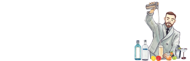 バーテンダーがカクテルを作る様子