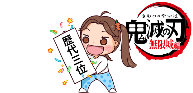 鬼滅の刃 無限城編 歴代3位