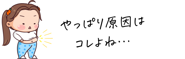 やっぱり原因はコレね