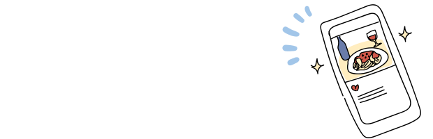 スマホで楽しむ食事投稿